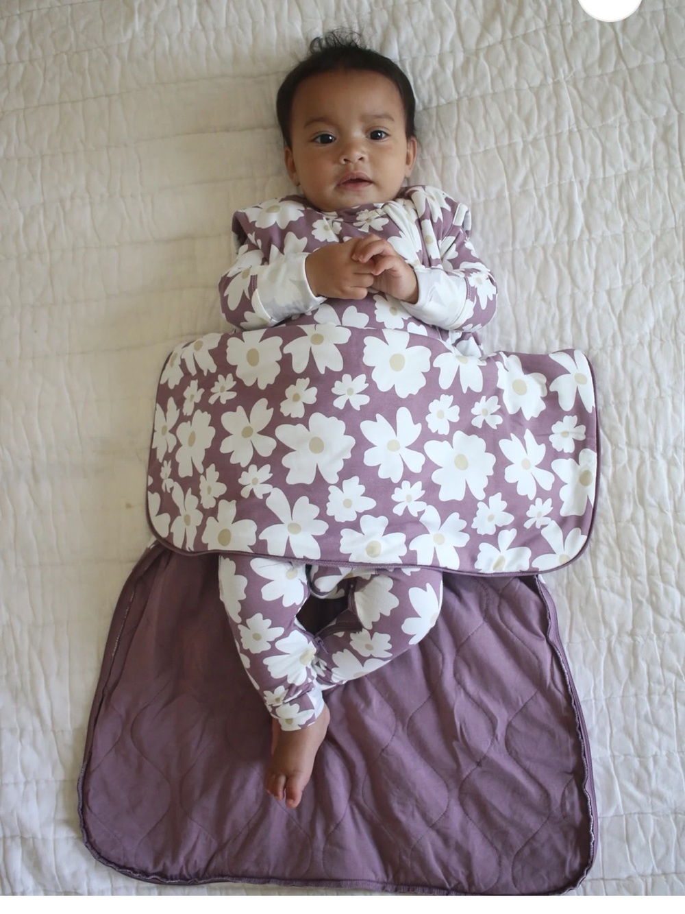 Gunamuna Bamboo Sleep Sack 2.5 TOG Rare Blossom Floral NWT 9-18M WonderZip - Picture 4 of 6